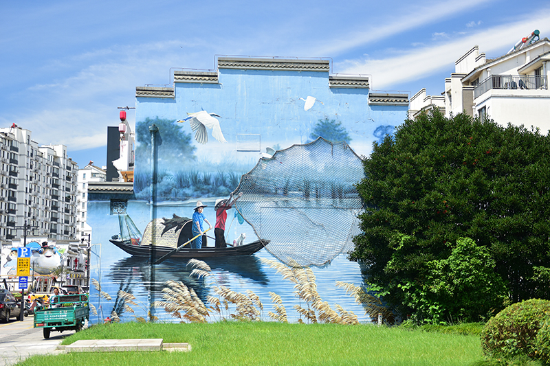 2020年8月2日拍攝的江蘇省張家港市永聯(lián)村。